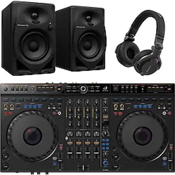 Alphatheta Grv6 Dj Controller - DM-40D Referans Monitör Hoparlör - Hdj-Cue1 Dj Kulaklığı - Profesyonel Dj Seti