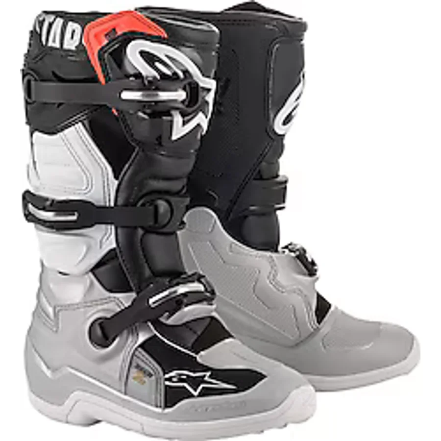 Alpinestars Tech 7s Cross Gri-Siyah Çocuk Motosiklet Ayakkabısı