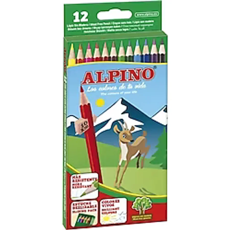 Alpino Uzun 12'li Kuru Boya Seti