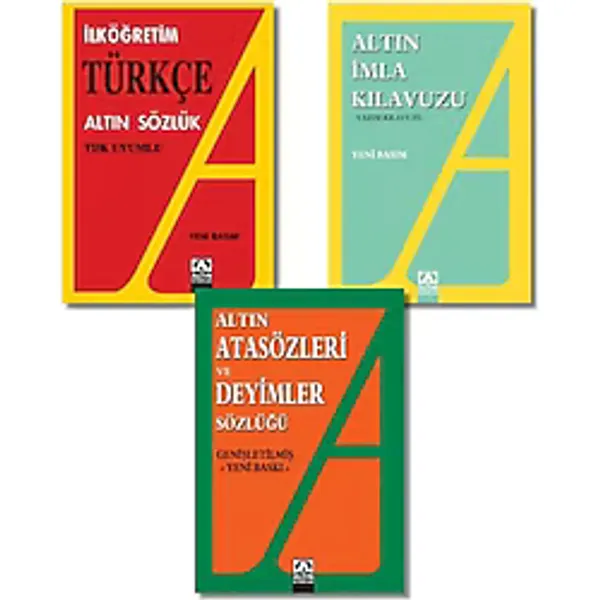 Altın Kitaplar Ilköğretim Öğrencileri İçin(2.3.4.5.6.7.8.sınıflar)Türkçe Sözlük+Imla Kılavuzu+Atasözleri ve Deyimlr