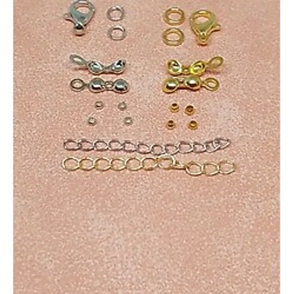 Altın & Rodyum Kaplama Takı Kapama 2'li Set (52454)
