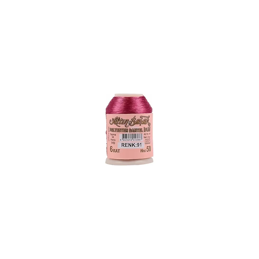 Altınbaşak Polyester Dantel Ipliği 6 Kat 20 Gr Renk 91