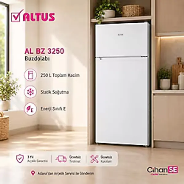 Altus AL BZ 3250 Çift Kapılı Buzdolabı