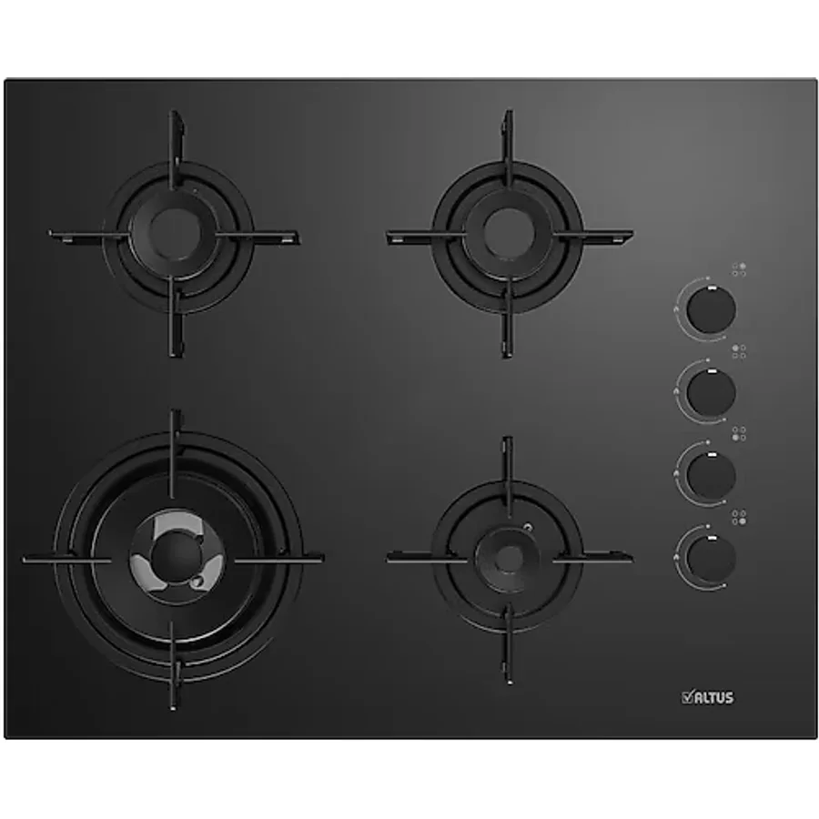 Altus ALA 189 DB Siyah Wok Gözlü Cam Ankastre Ocak
