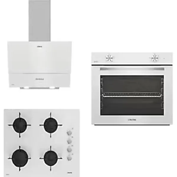 Altus ALA 310HW - ALA 159 DHW - ALA 535 HW Beyaz Cam Ankastre Set