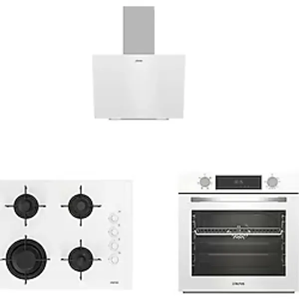 Altus ALA 322 W Fırın 189 DW Gazlı Ocak 570 W Davlumbaz Beyaz Ankastre Set Yüksek Performans