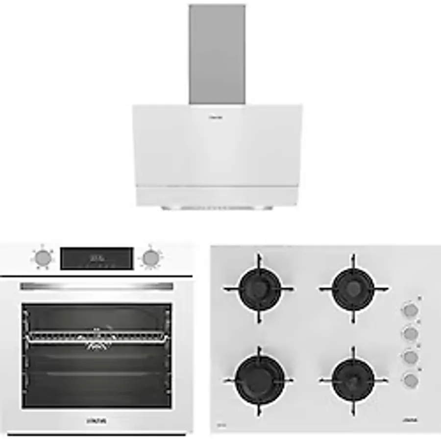 Altus Turbo Beyaz Cam Ankastre Set (Ala 322 W - 159 Dw - 510 W)