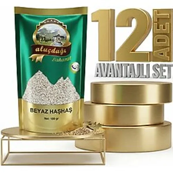 Aluçdağı Beyaz Haşhaş 12X100 gr