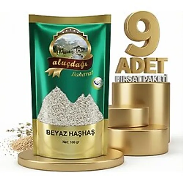 Aluçdağı Beyaz Haşhaş 9X100 gr