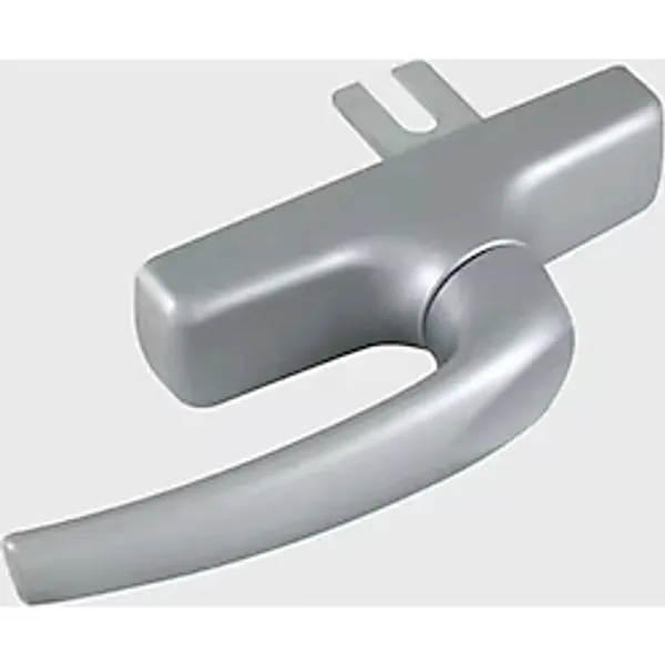 Aluminyum Eksenel Pencere Kolu Çatal Tek Dilli Gri