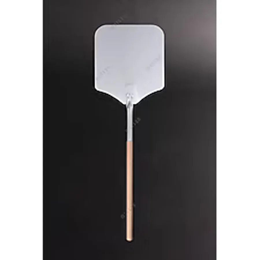 Alüminyum Pizza Fırın Küreği (28 Cm) - Pizza Küreği Alüminyum 28 cm - 65 cm Ahşap Saplı - 1 Adet
