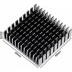 Aluminyum Soğutucu 4X4cm 40X40mm 143 Kanat Pasif Radyatör Peltier Led Elektronik Devre Entegre Vga Ram Memory