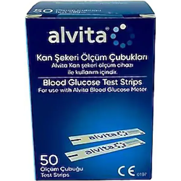 Alvita 50'li 1 Paket Şeker Ölçüm Stribi