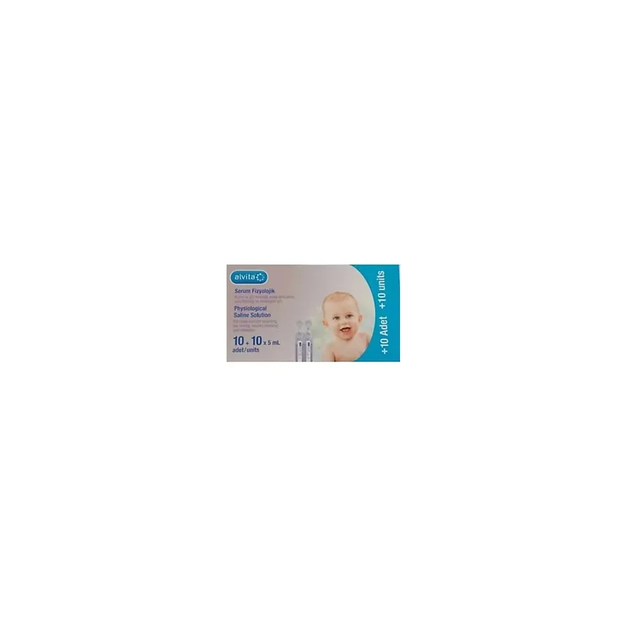 Alvita Serum Fizyolojik 20 Flakon 5 ml