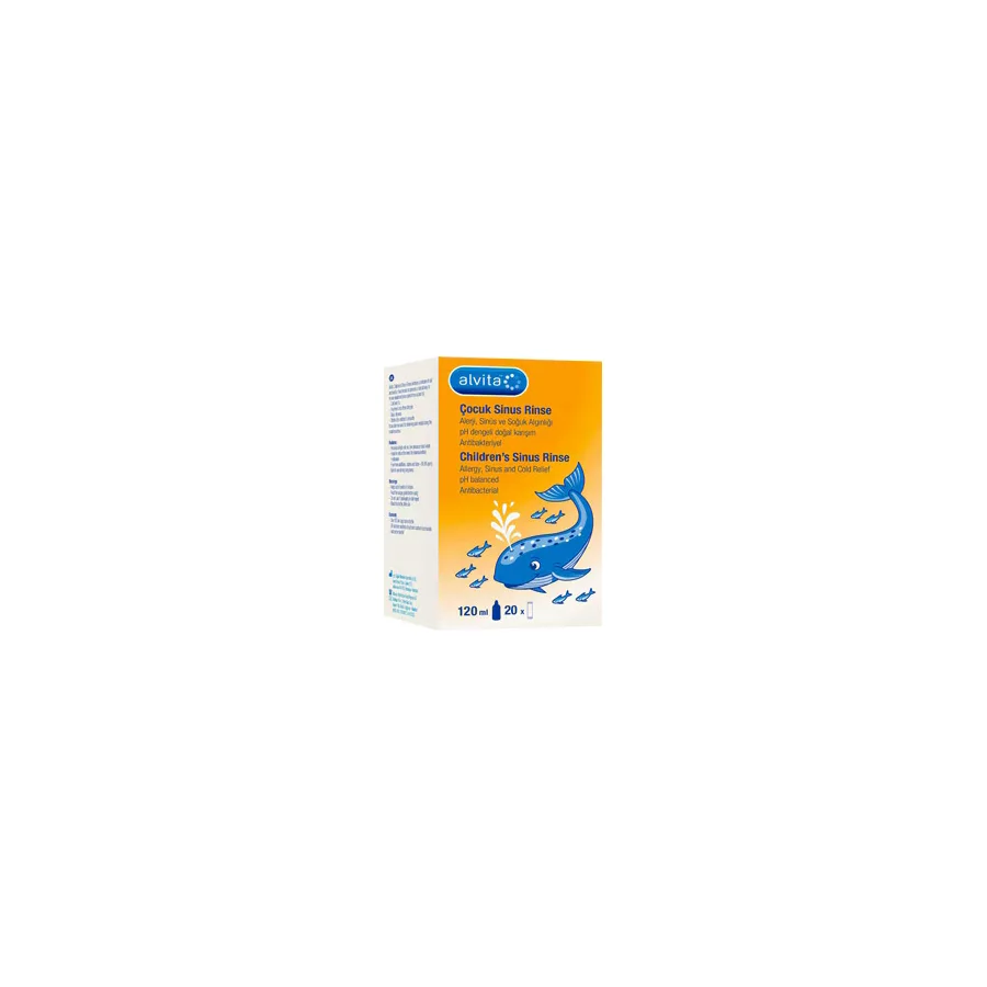 Alvita Sinus Rinse Kit Çocuklar İçin 120 ml Serum Fizyolojik