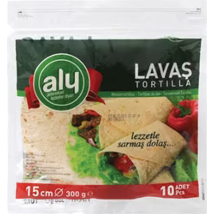 Aly 15 cm 10'lu 300 gr Sade Tortilla Lavaş