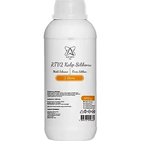 Alze Kimya Hobi RTV2 Kalıp Silikonu - 5 Shore Yumuşak Şeffaf Silikon - 500 GR
