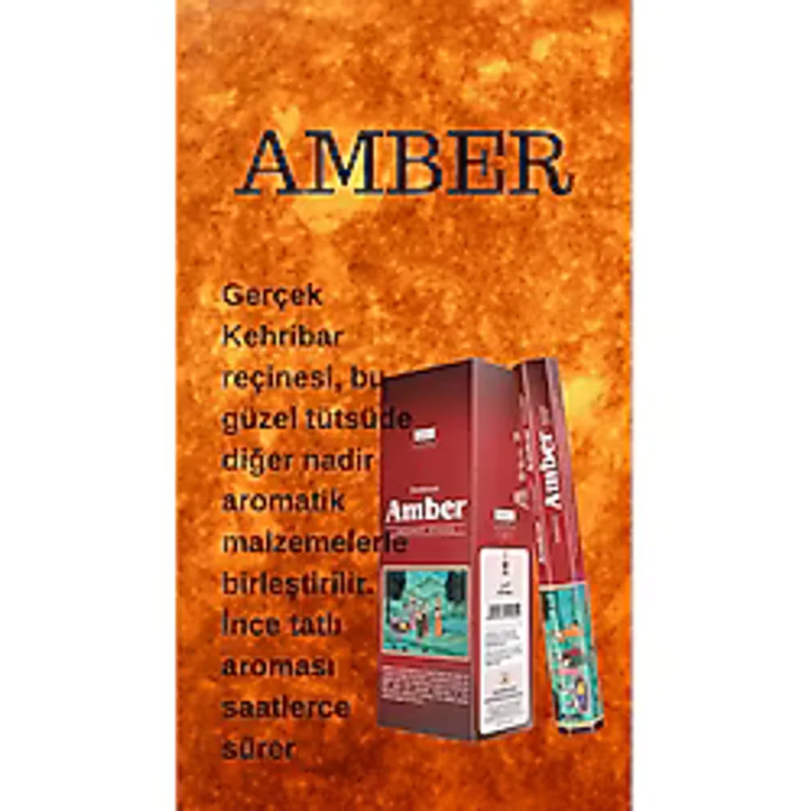 Amber Kötü Enerji Tütsüsü 20 Çubuk