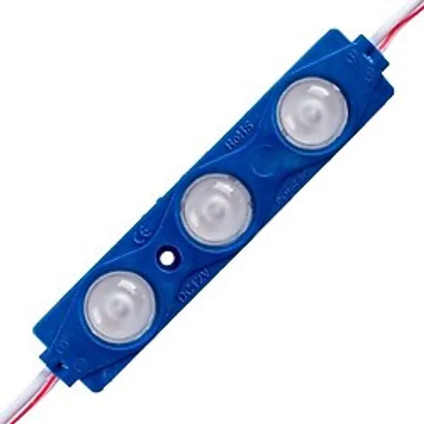 Amber LED Mercekli Modül LED 1.5 Watt 12V Tabela, Vitrin, Akvaryum, Tezgah, Makyaj Aynası Aydınlatma İçin... - 10 - Mavi