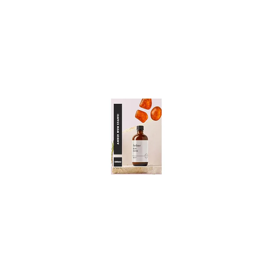 Amber Mum Esansı 100 Ml, Yüksek Kalite Mum Esansı, Mum Koku Esansı, Soya Wax Esansı - Beyaz - Adet