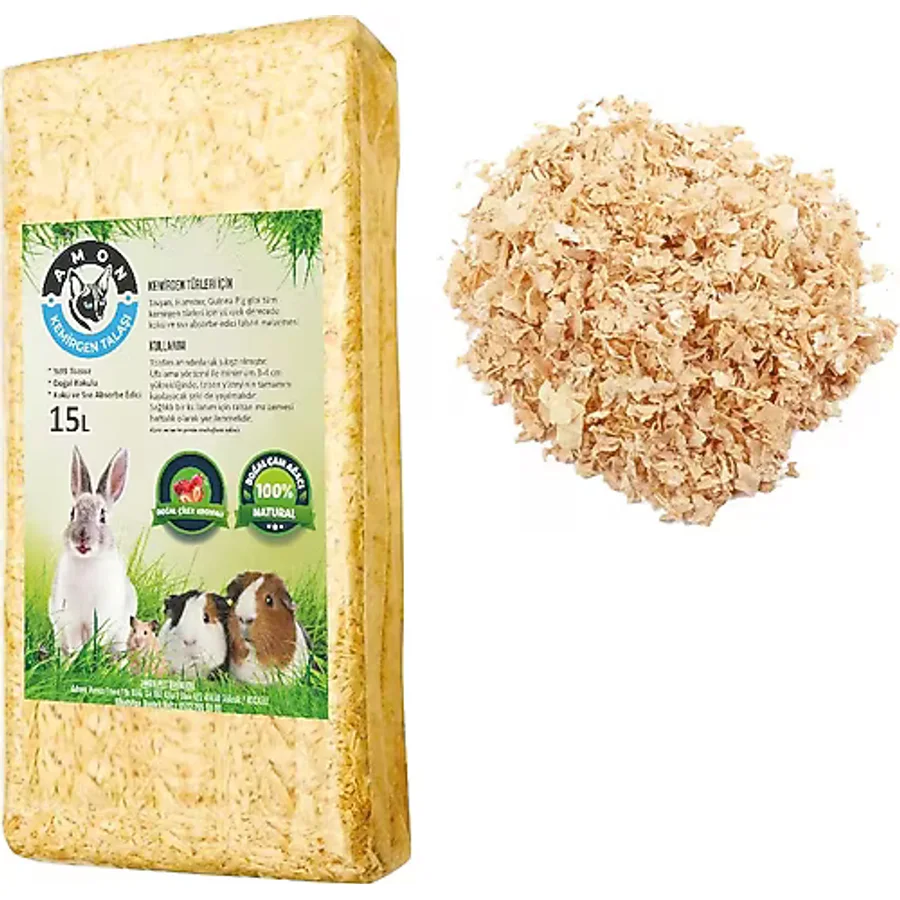 Amon Doğal Çilek Kokulu Kemirgen Talaşı 15 Lt.