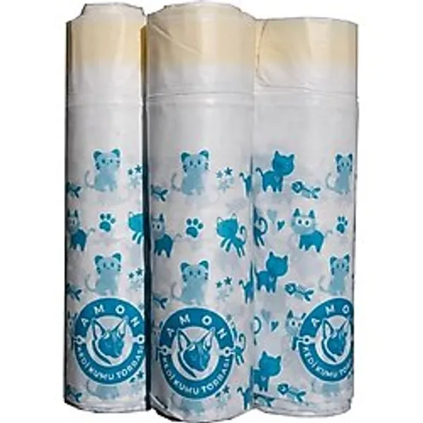 Amon Petshop Ultra Güçlü Kedi Kumu Torbası 3'lü 85X50 cm