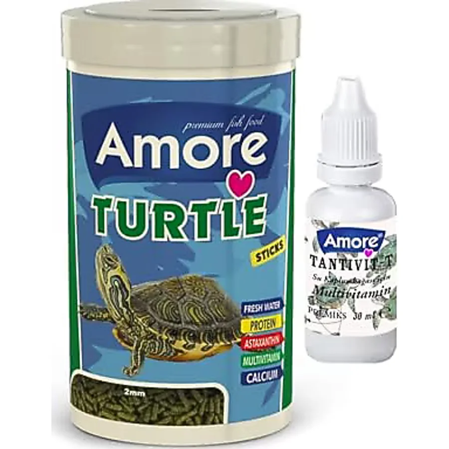 Amore Turtle Sticks 1000Ml Kutu Surungen Kaplumbaga Yemi Ve Vitamini