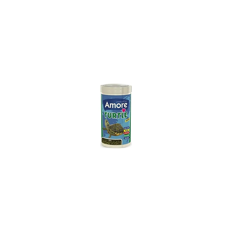 Amore Turtle Sticks 250 Ml Vitamin Kalsiyum Mineral Plus Dengeli Veggie Sürüngen Ve Kaplumbağa Yemi