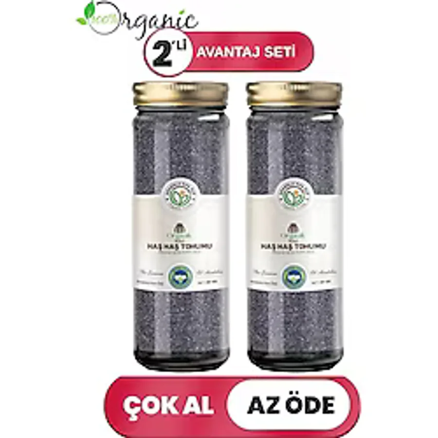 Anadolunun Özü Organik Haşhaş (Mavi) 2'li Avantaj Seti - 120 gr