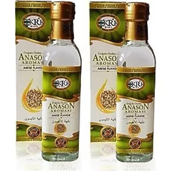 Anason Aroması 250 Ml 2 Adet Cam Şişede Krk Anoson Aroması 250 Cc