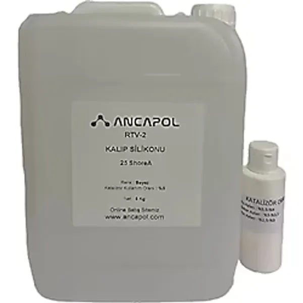 Ancapol 5 Kg Beyaz Rtv-2 Kalıp Silikonu 25 Shore