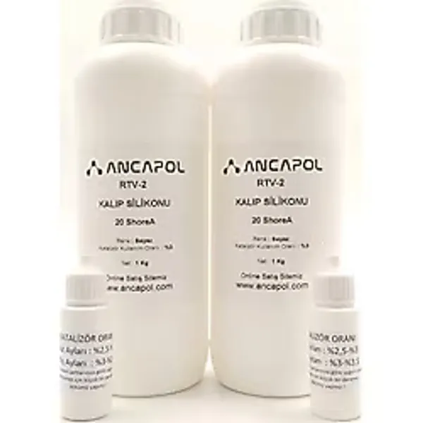 Ancapol Rtv-2 Kalıp Silikonu 20 Shore Beyaz 2 kg