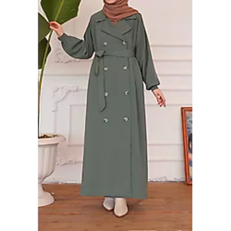 Ande Tesettür Marsiyano Trenç/ Ferace- Mint Yeşil - 1