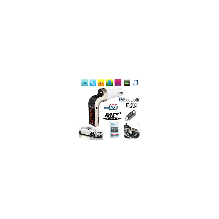 Android Ios Uyumlu Bluetooth Aux Oto Araç Teyp Kiti + Araç Şarj