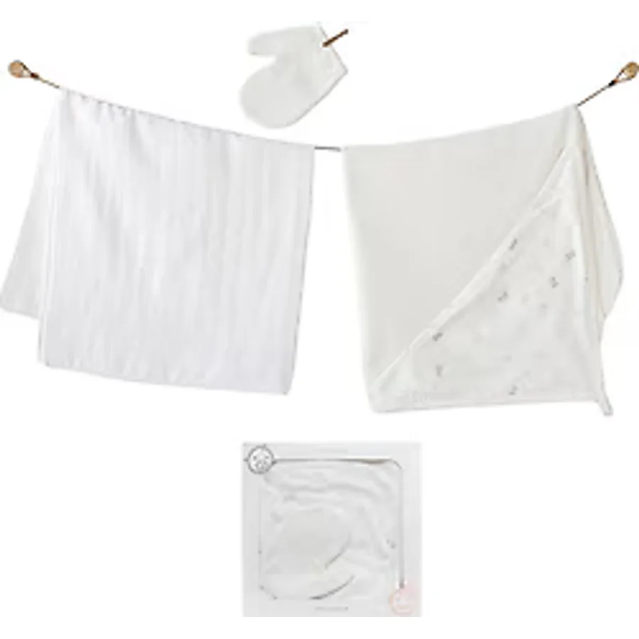 AndyWawa AC25368 80x80 cm 3'lü Bebek Havlu Takımı