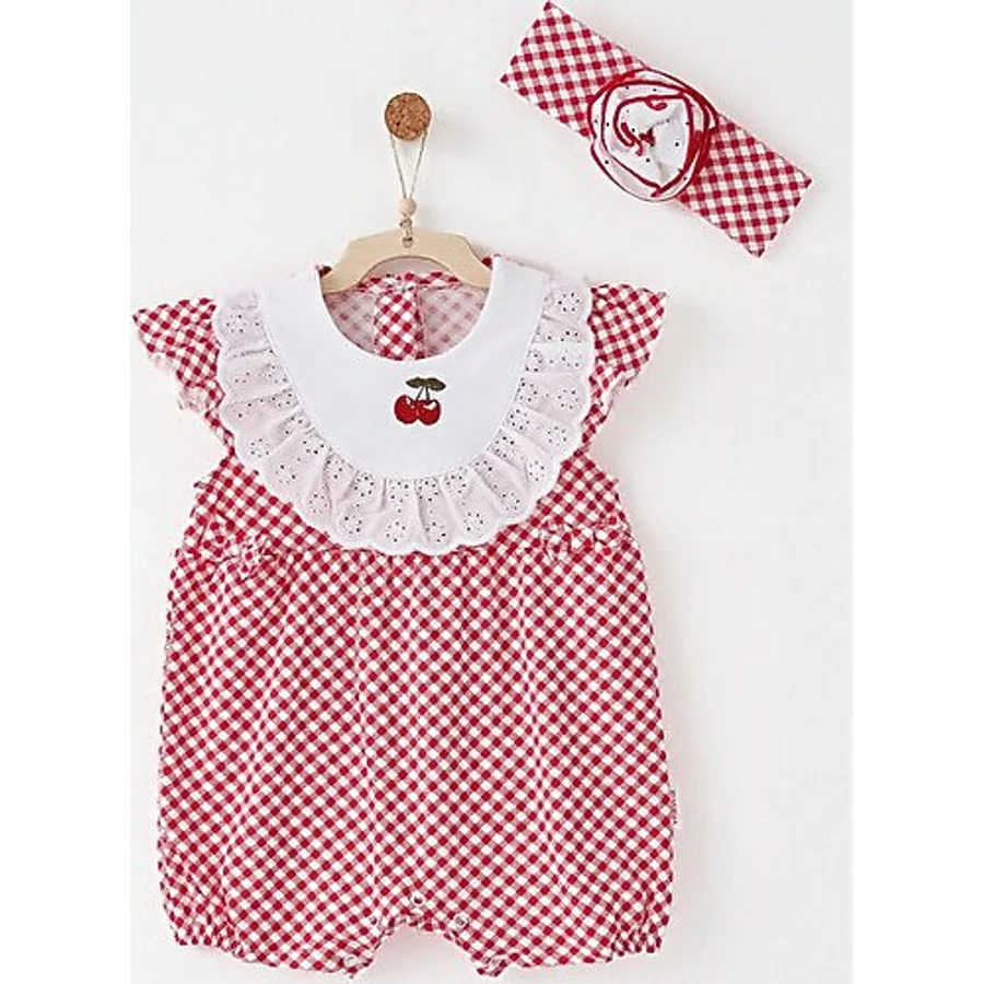 AndyWawa Cherry Chatty AC26683 Kız Bebek Tulum Takımı