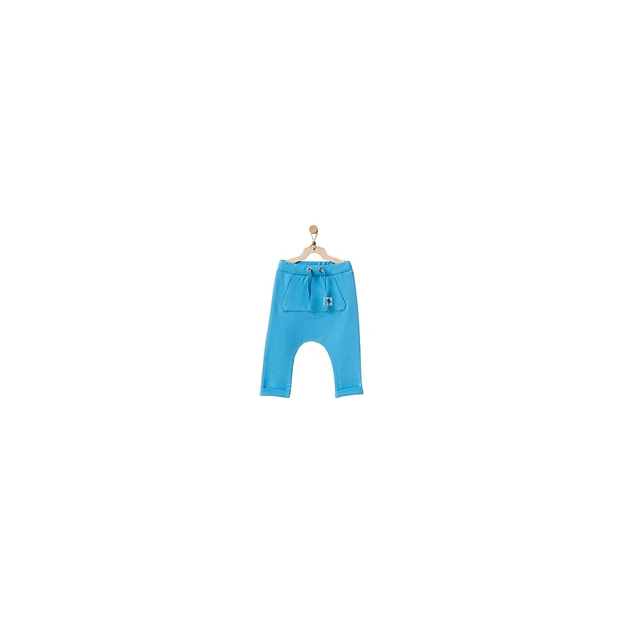 Andywawa Erkek Bebek Açık Mavi Bagcıklı Pantolon AC21877R
