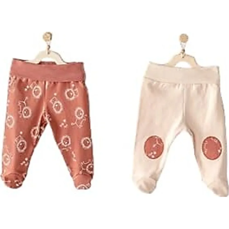 AndyWawa Footed Pants Mix AC23455 2'li Patikli Bebek Pantolon