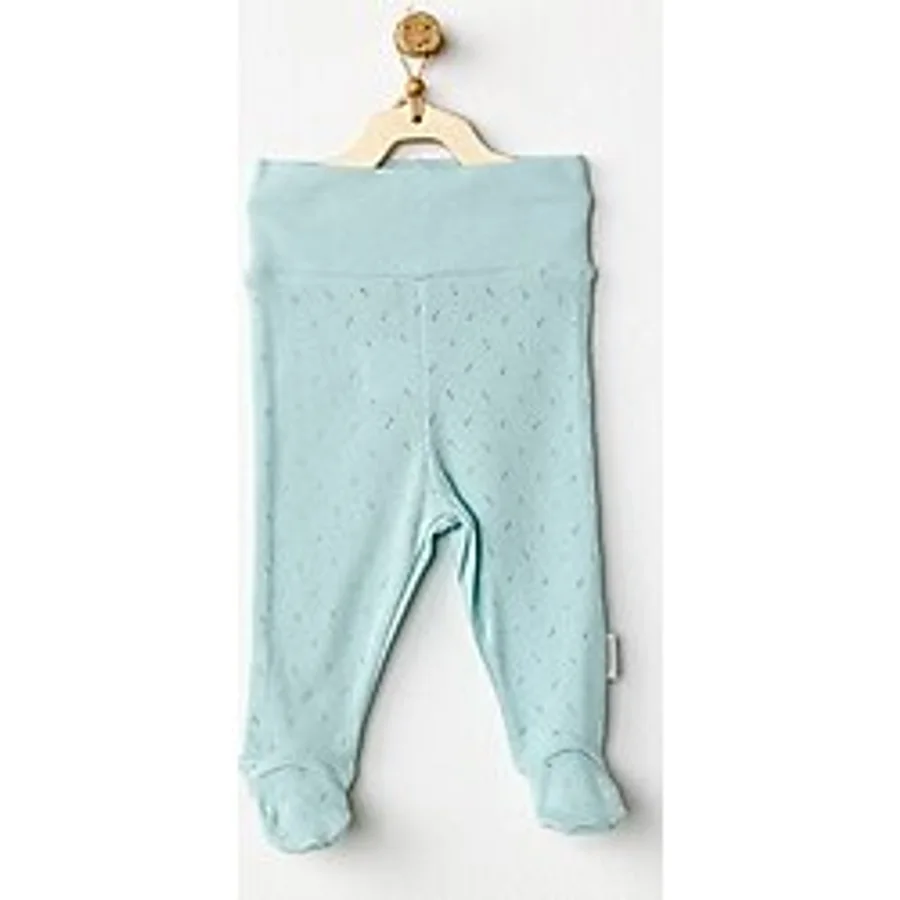 Andywawa Jacquard Patikli Bebek Pantolonu AC24706 Yeşil 0-3 Ay