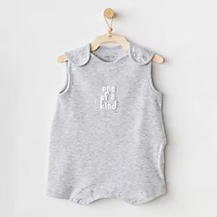 AndyWawa Romper Basic AC25895 Gri Bebek Tulumu