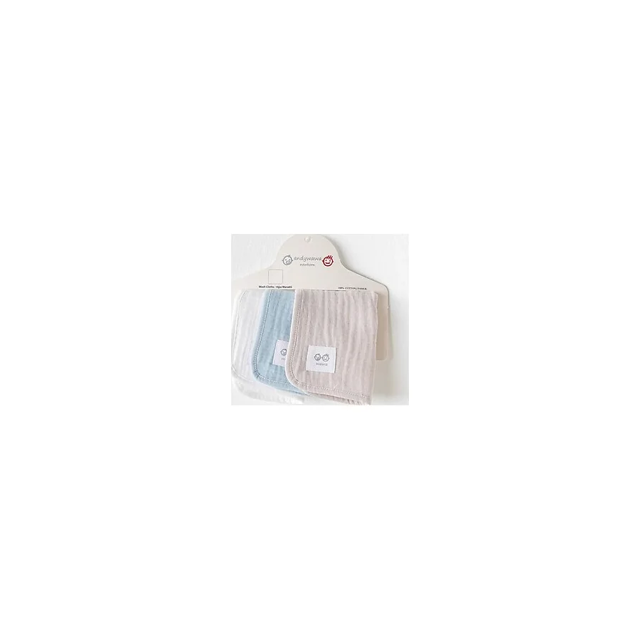 Andywawa Washcloths 3'Lü Bebek Ağız Mendili Ac25860