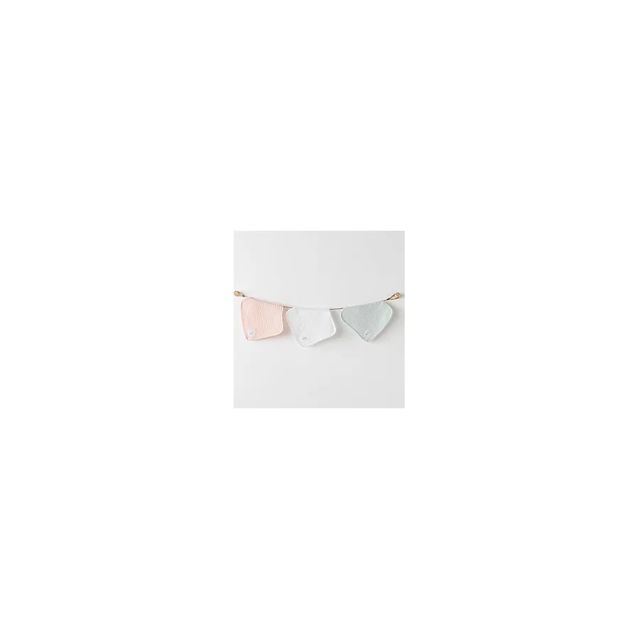 AndyWawa Washcloths Love Family Muslin AC25515 20x20 cm 3'lü Bebek Ağız Mendili