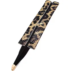 angel çanta aksesuar Angel Çanta Aksesuar Rugan Croco Leopar Renk 28 Cm Derili Fermuar Light Gold Metalli