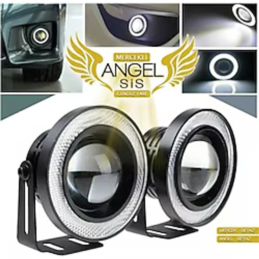 Angel Sis Farı 89MM Beyaz Üniversal Mercekli Sis