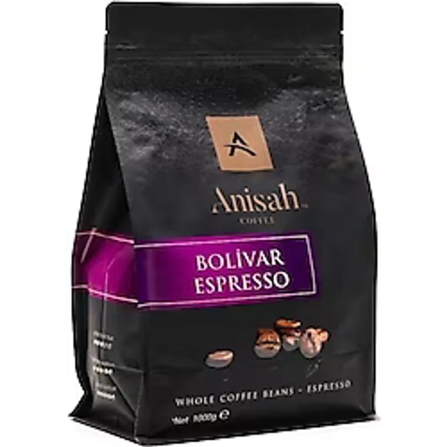 Anisah Bolivar Espresso Koyu Kavrulmuş Çekirdek Kahve 1 kg