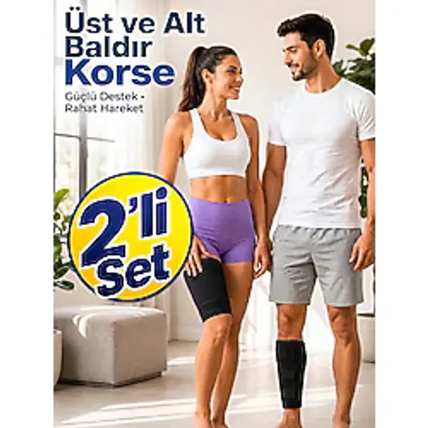 Ankaflex 2 Lİ Paket ALT ve ÜST Baldır Bacak Korse Baldır Destek Bandajı Ayarlanabilir Kaval Kemiği Korsesi Sıkıştırma Baldır Sargısı