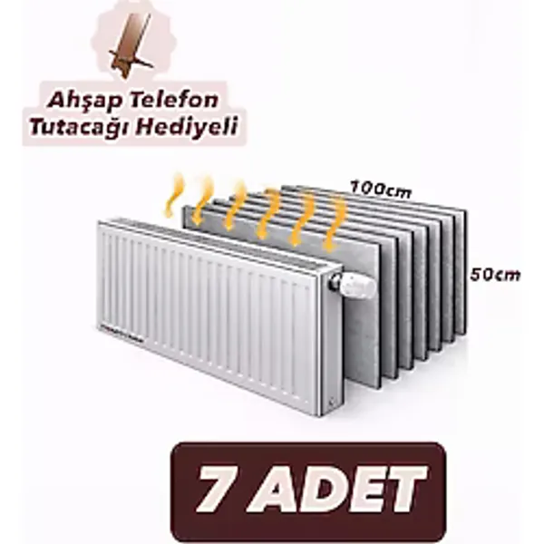 Ankaflex 7 Adet Petek Arkası Isı Yalıtım Levhası Alüminyum Folyo 7 Radyatör Arkalığı