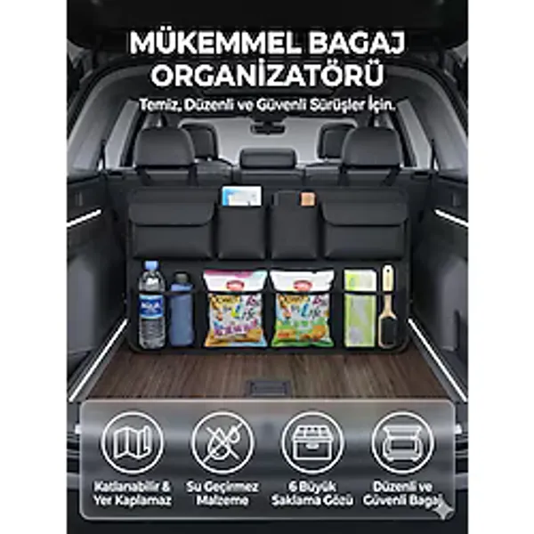 Ankaflex Araba Içi Koltuk Arkası Çanta Araç Içi Asmalı Cepli Eşya Çantası Oto Koltuk Arkası Organizer Ekipman