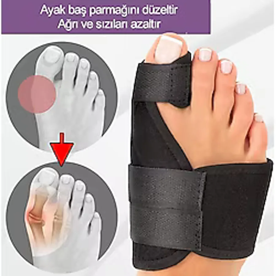 Ankaflex Ayak Ateli Halluks Valgs Bunion Sağ Sol Ayak Parmak Ateli Ayak Tarak Kemiği Düzleştirici Gece Ateli