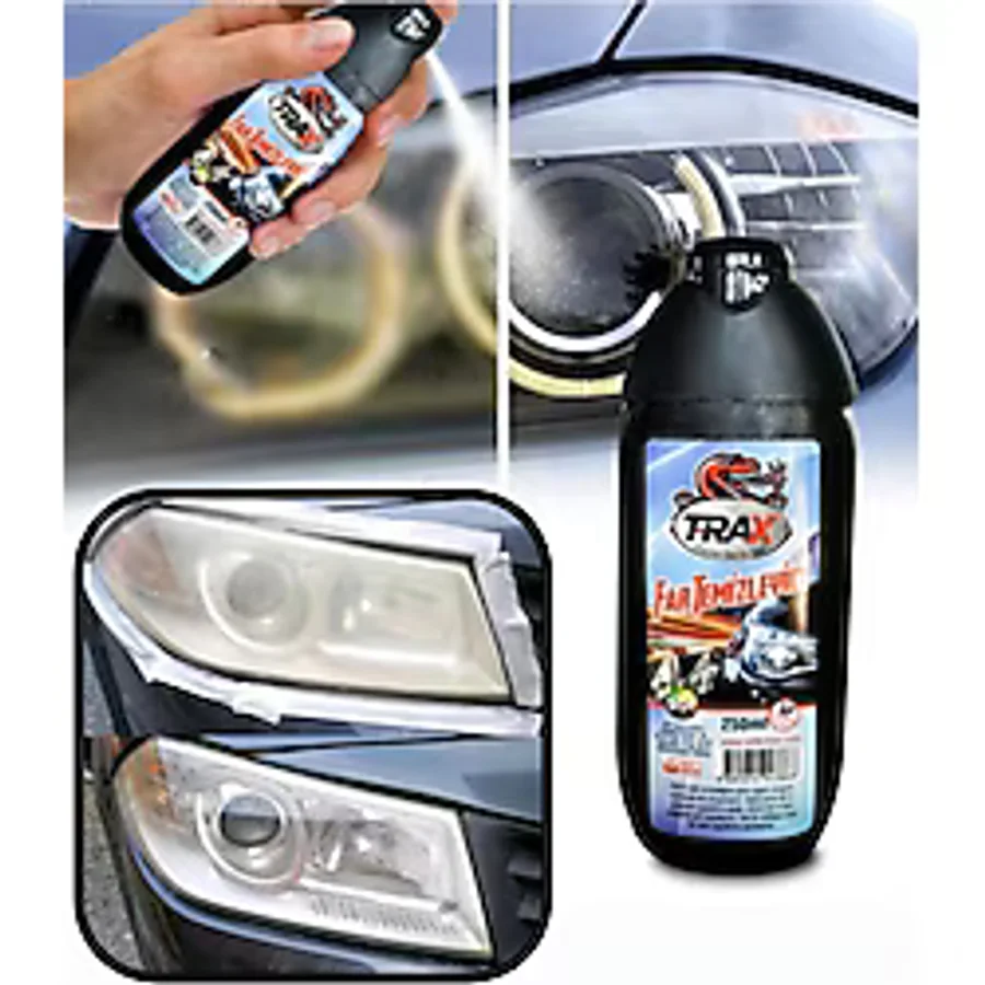 Ankaflex Oto Far Parlatma Temizleme Seti %100 Etki Far Temizleme Seti Araç Far Parlatma 250 Ml